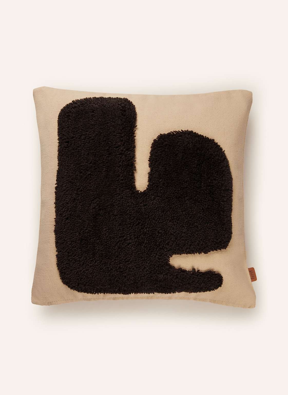 Ferm Living Dekokissen Lay Mit Daunenfüllung beige von Ferm LIVING
