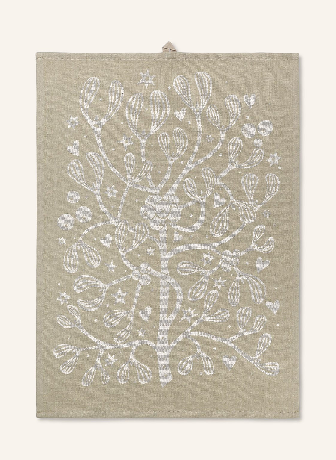 Ferm Living Geschirrtuch Mistletoe beige von Ferm LIVING