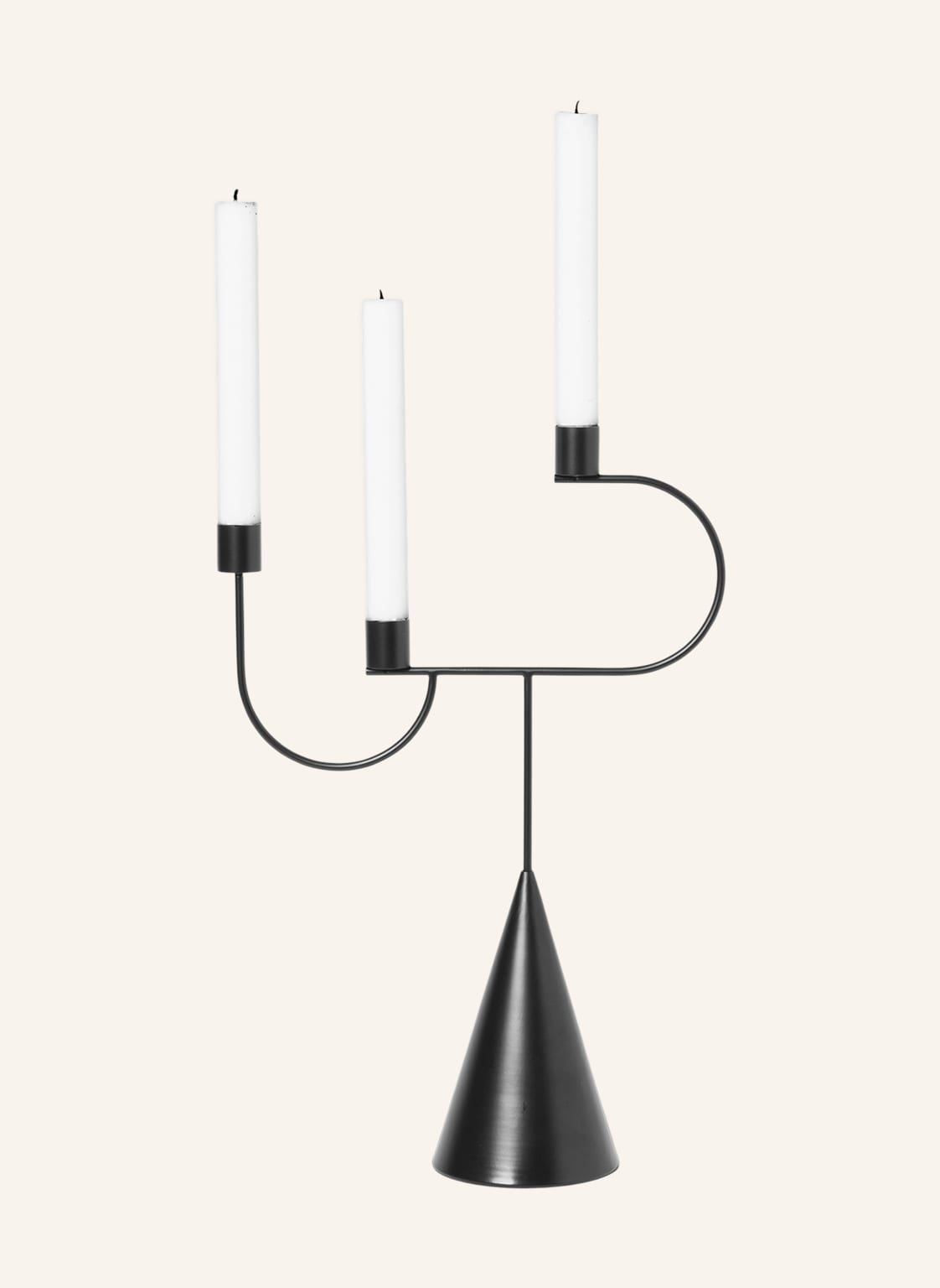 Ferm Living Kerzenhalter Avant schwarz Ferm Living Kerzenhalter Avant schwarz von Ferm LIVING