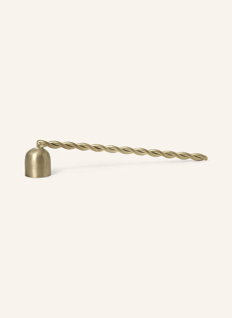 Ferm Living Kerzenlöscher Twist gold von Ferm LIVING