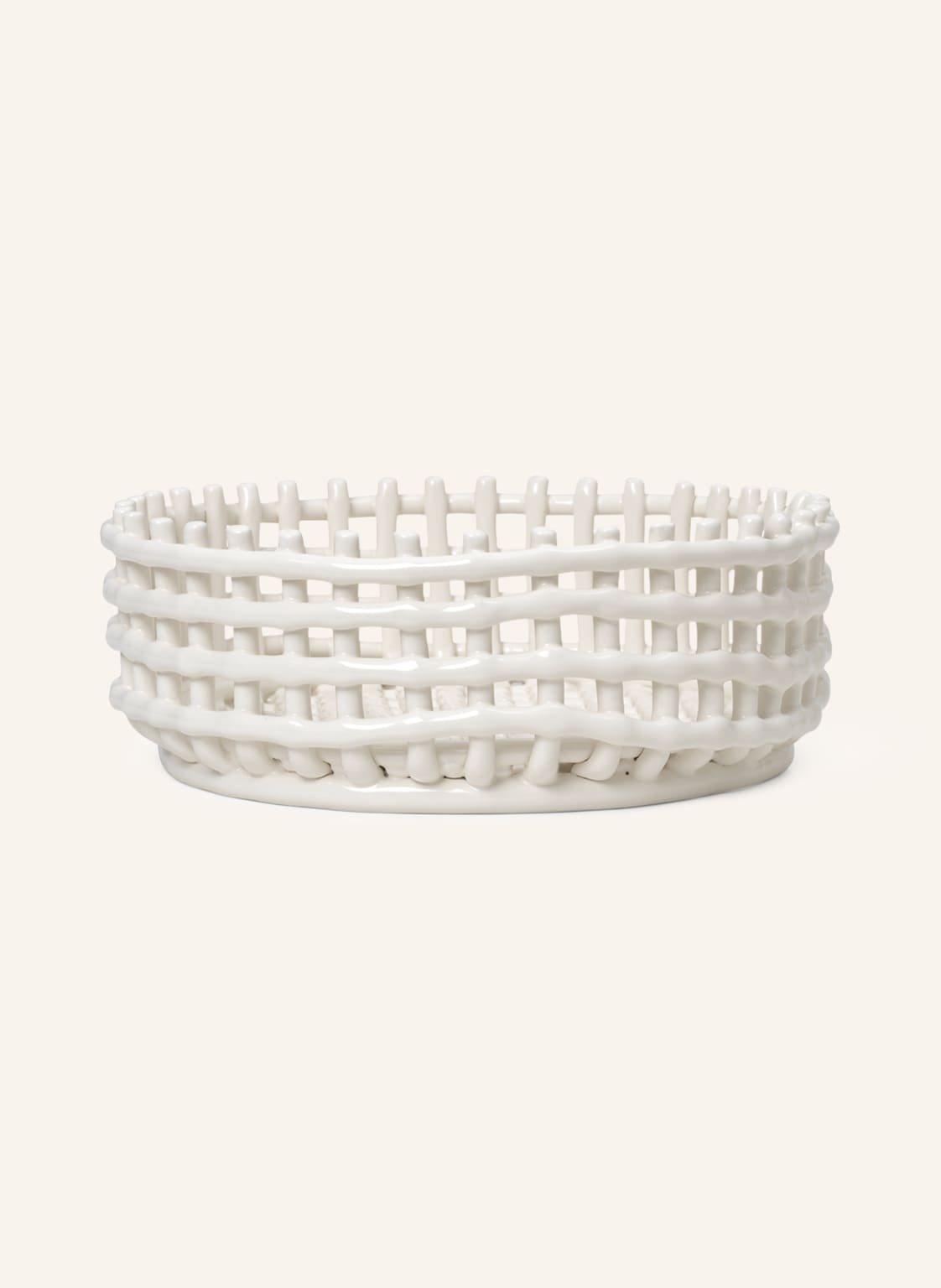 Ferm Living Korb Ceramic weiss Ferm Living Korb Ceramic weiss von Ferm LIVING
