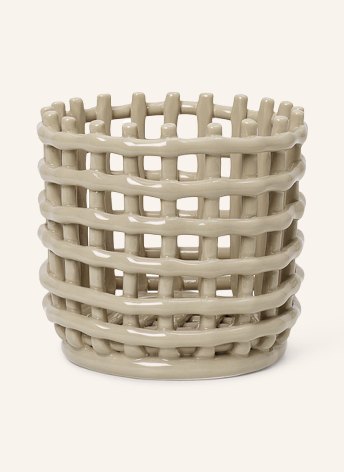 Ferm Living Korb Ceramic beige von Ferm LIVING