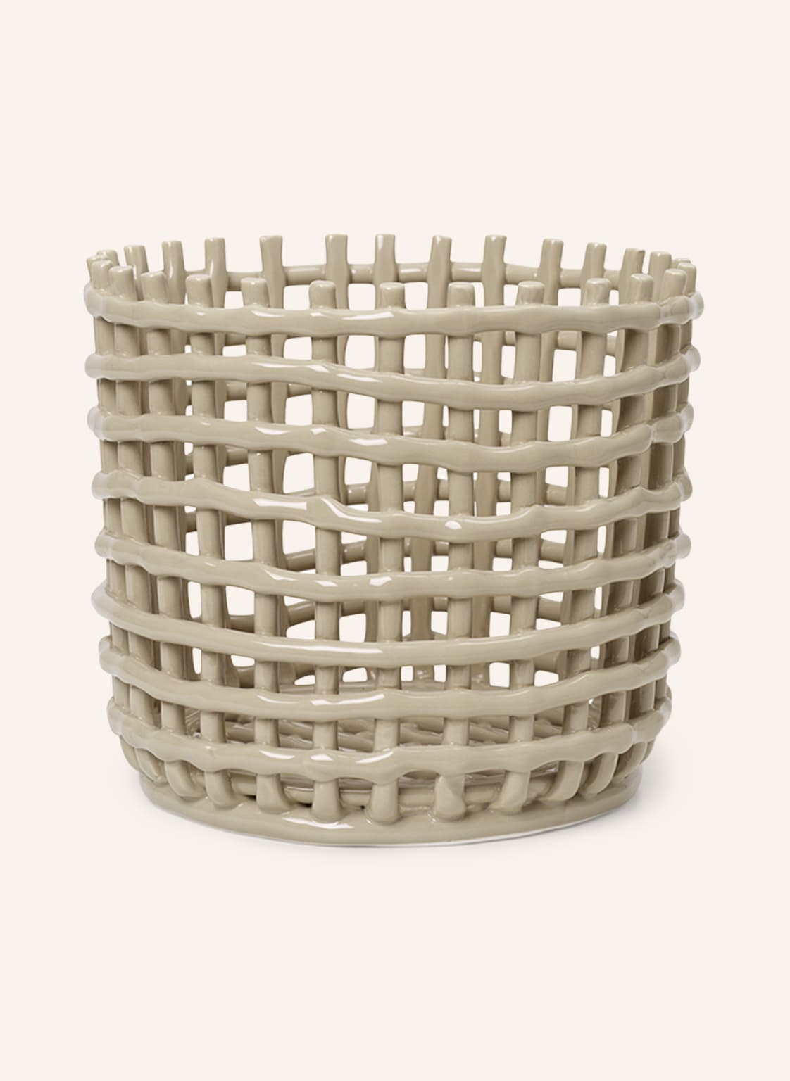 Ferm Living Korb Ceramic beige von Ferm LIVING