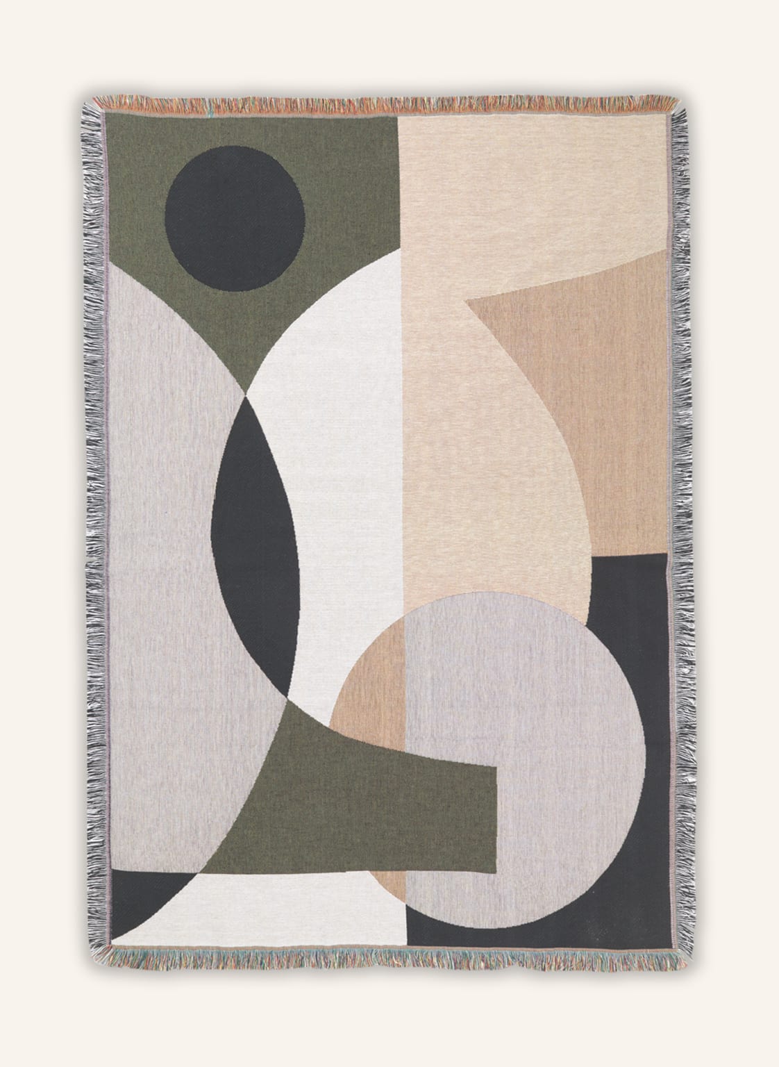 Ferm Living Plaid Entire Tapestry gruen von Ferm LIVING