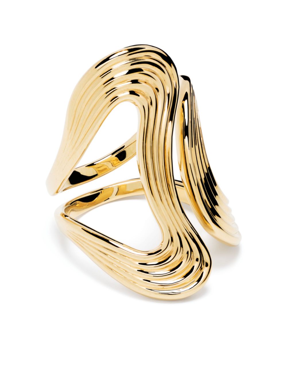 Fernando Jorge 18k yellow gold Stream Line open ring von Fernando Jorge