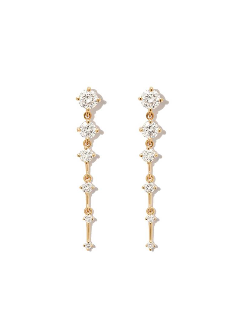 Fernando Jorge 18kt yellow gold Sequence diamond drop earrings von Fernando Jorge