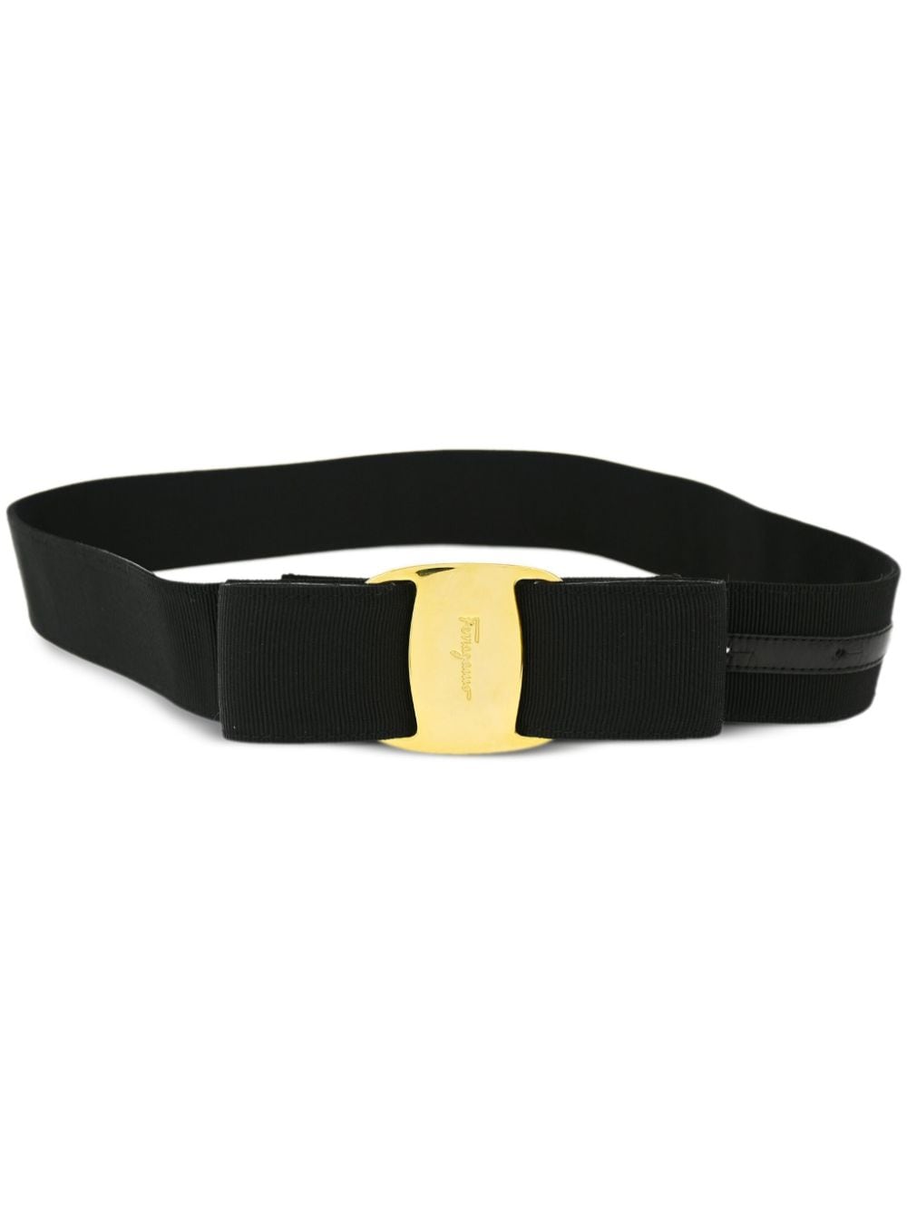 Ferragamo Pre-Owned 1990-2000s Gancini-buckle belt - Black