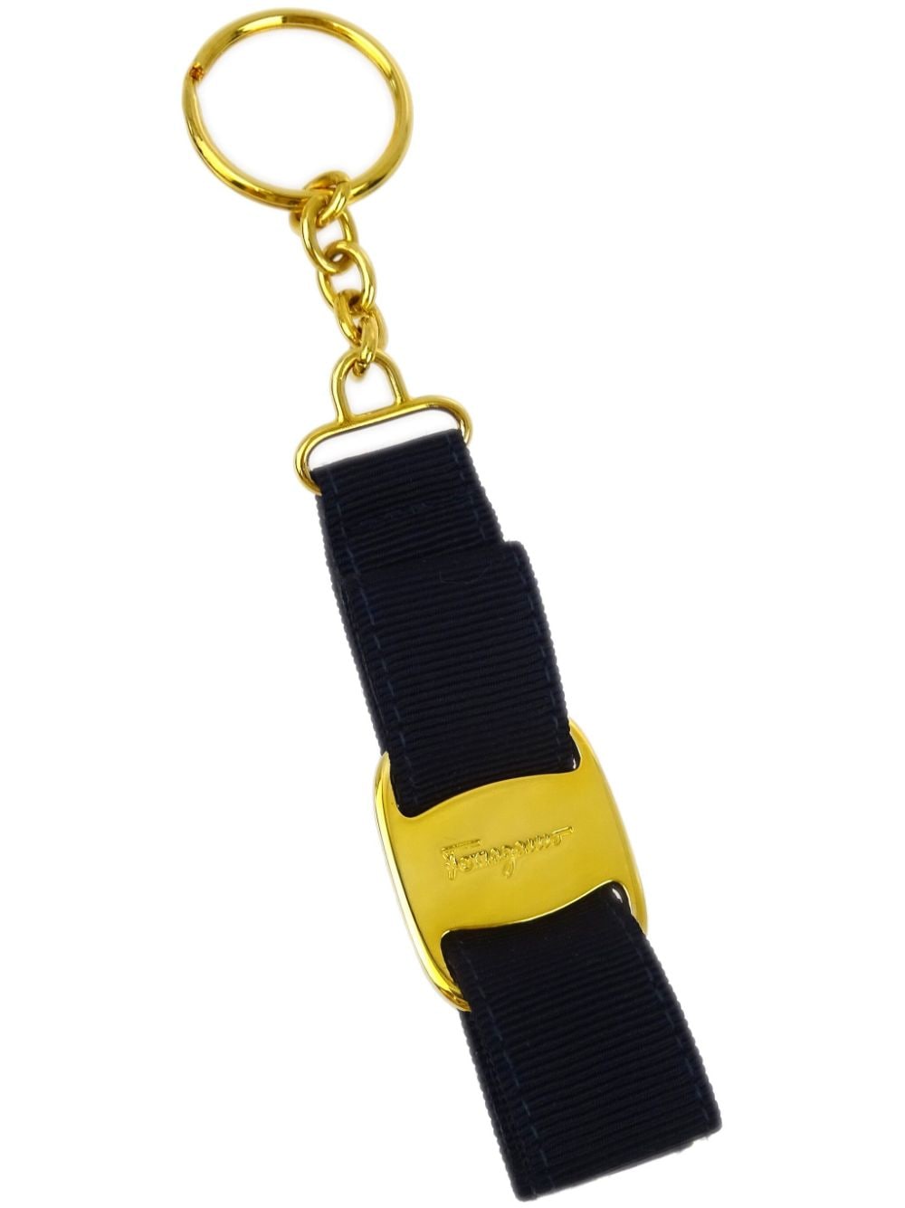 Ferragamo Pre-Owned 1990-2000s Vara Bow keyring - Black von Ferragamo Pre-Owned