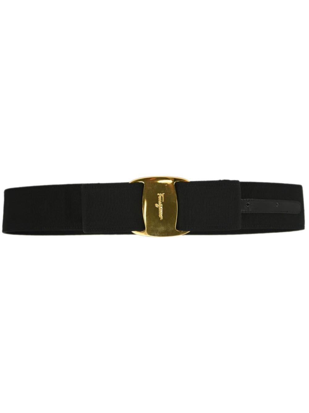 Ferragamo Pre-Owned 1990-2000s Vara bow belt - Black von Ferragamo Pre-Owned