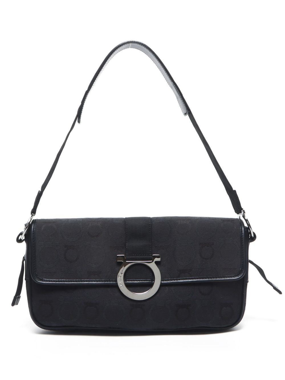 Ferragamo Pre-Owned 2000s Gancini shoulder bag - Black von Ferragamo Pre-Owned