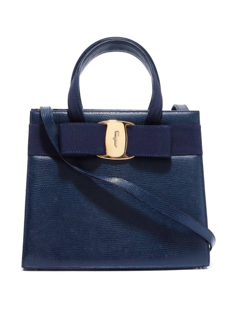 Ferragamo Pre-Owned Vara leather handbag - Blue von Ferragamo Pre-Owned