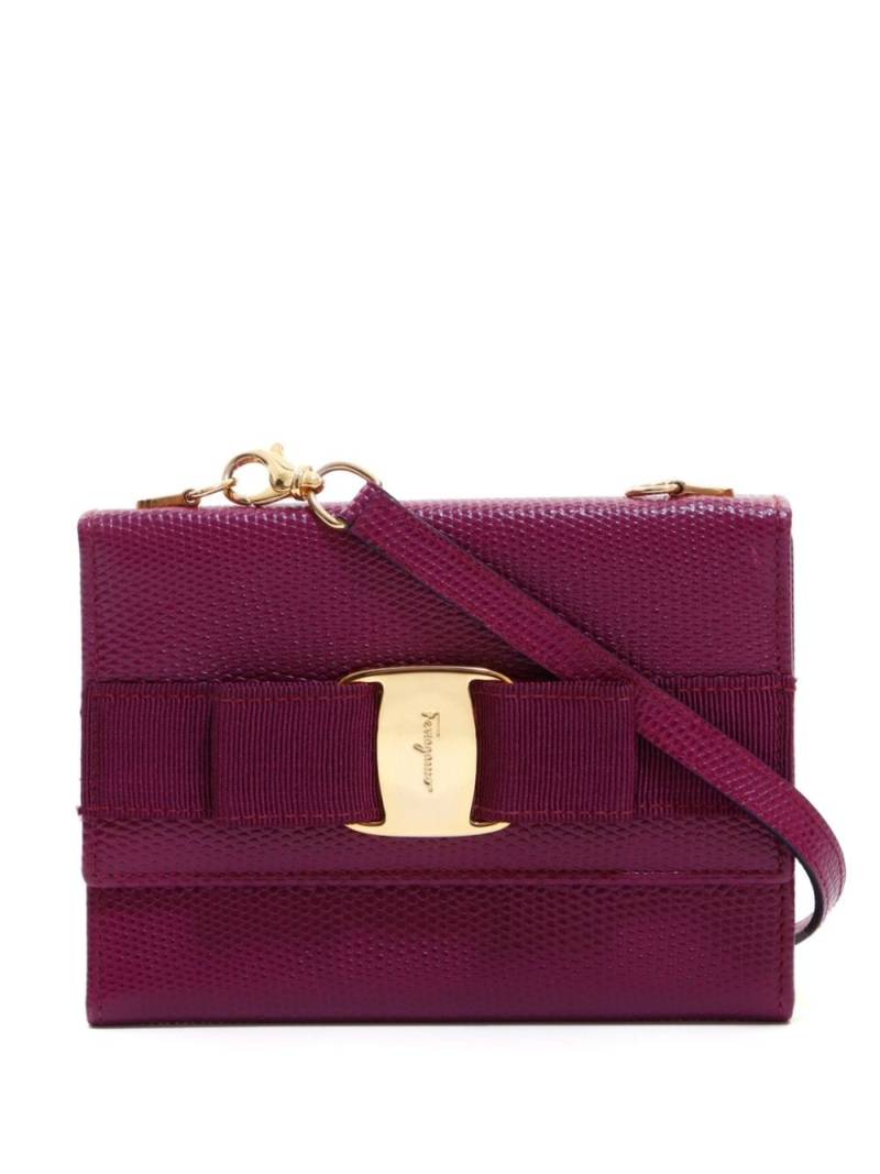 Ferragamo Pre-Owned Vara leather wallet - Purple von Ferragamo Pre-Owned