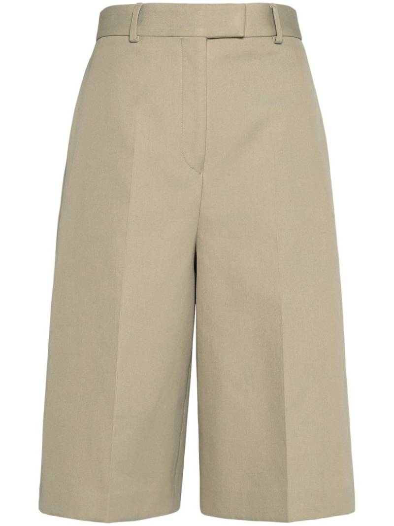 Ferragamo cotton-silk tailored shorts - Neutrals von Ferragamo