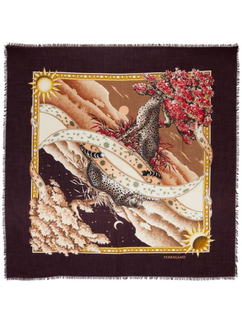 Ferragamo Day & Night scarf - Red von Ferragamo