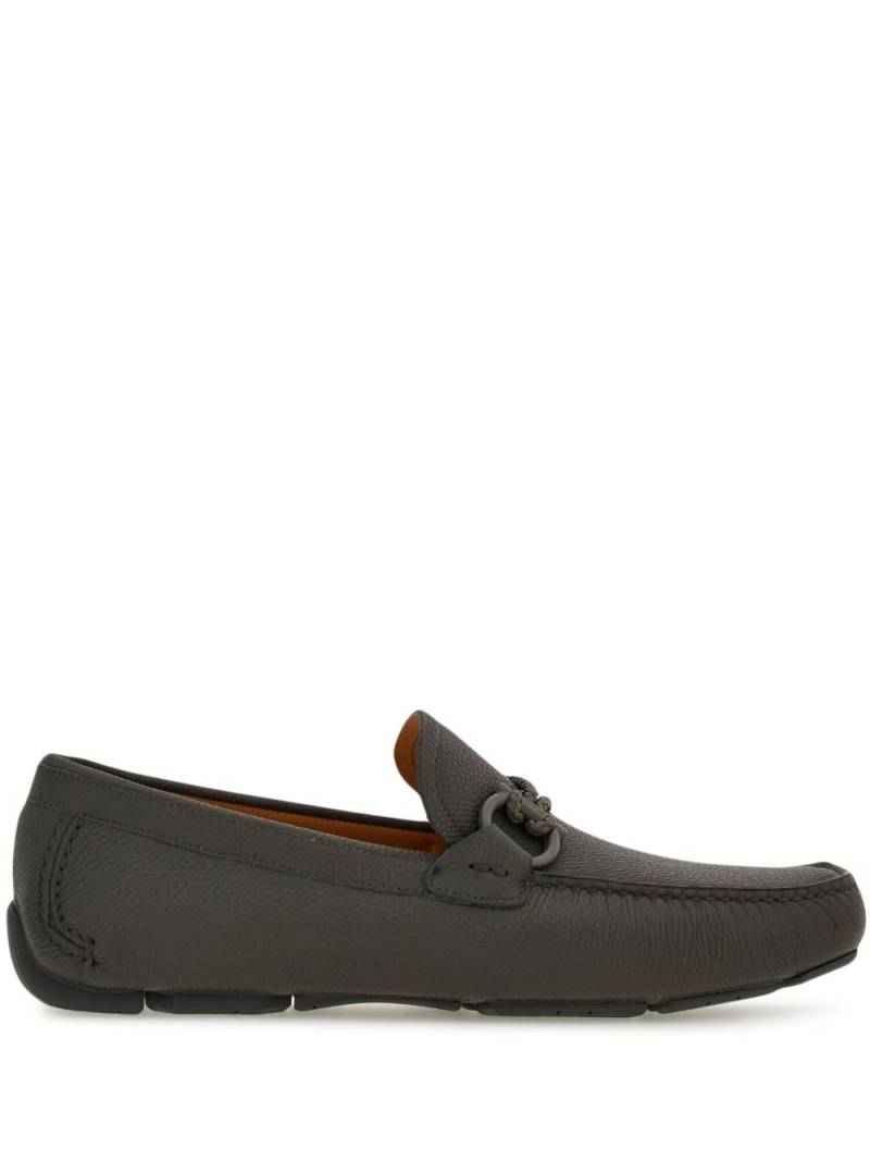 Ferragamo Drive Gancini-buckle leather loafers - Grey von Ferragamo