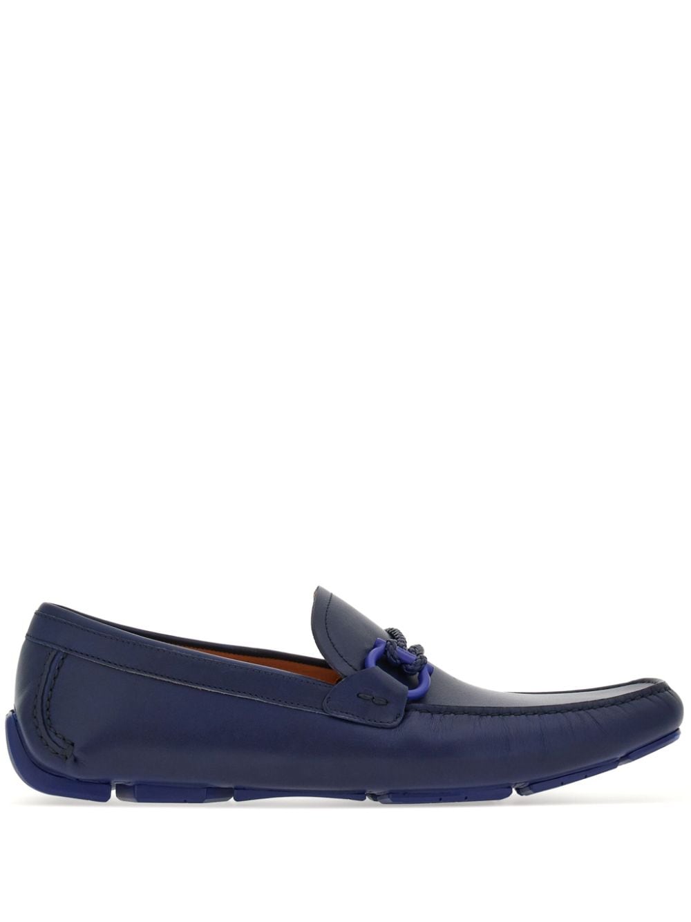 Ferragamo Driver Gancini-plaque loafers - Blue von Ferragamo