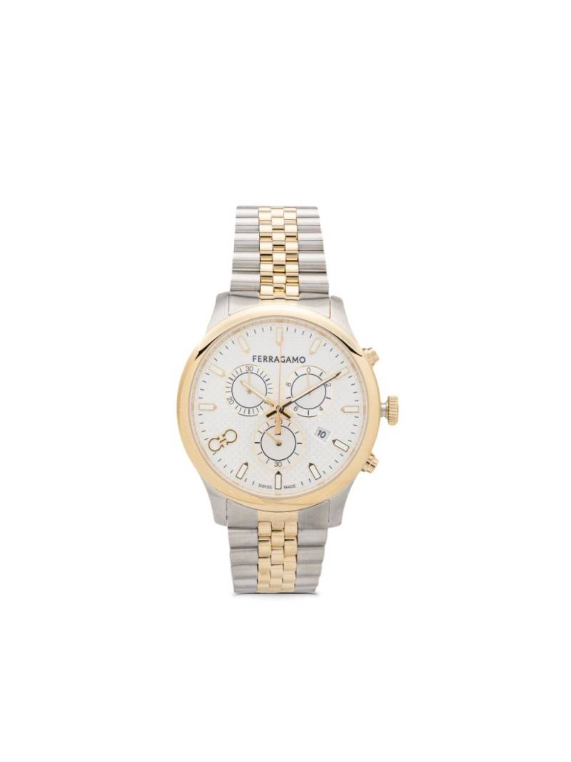 Ferragamo Duo Chrono 42mm - White von Ferragamo