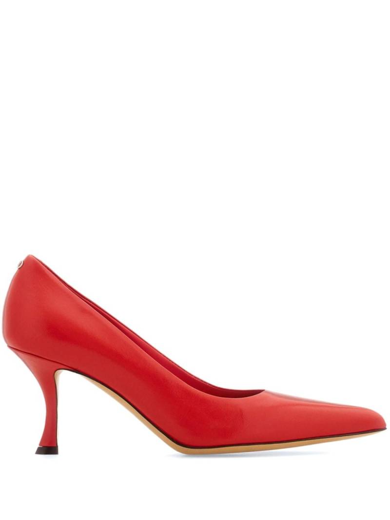 Ferragamo Elydea 70mm leather pumps - Red von Ferragamo