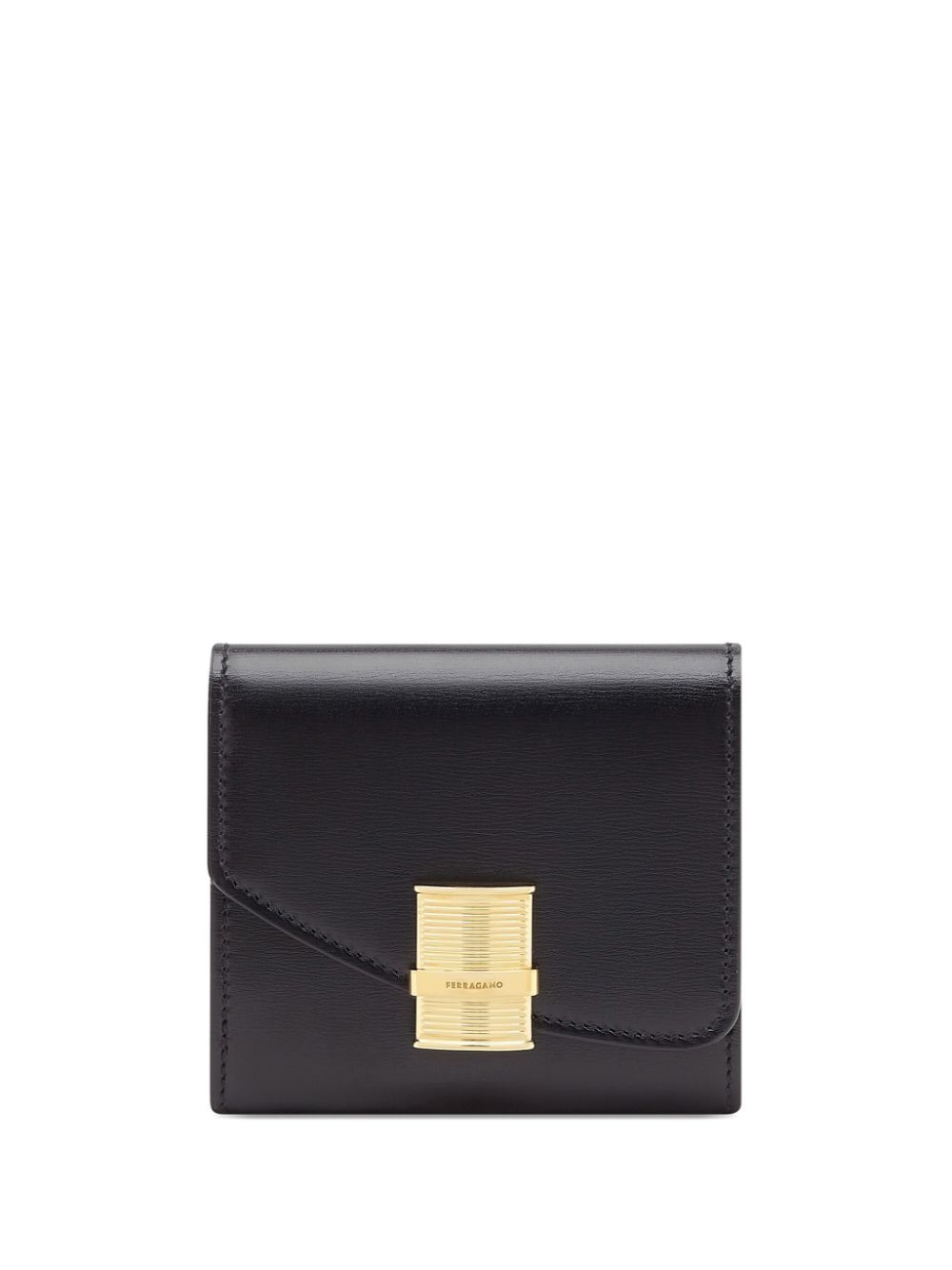 Ferragamo Fiamma leather wallet - Black von Ferragamo