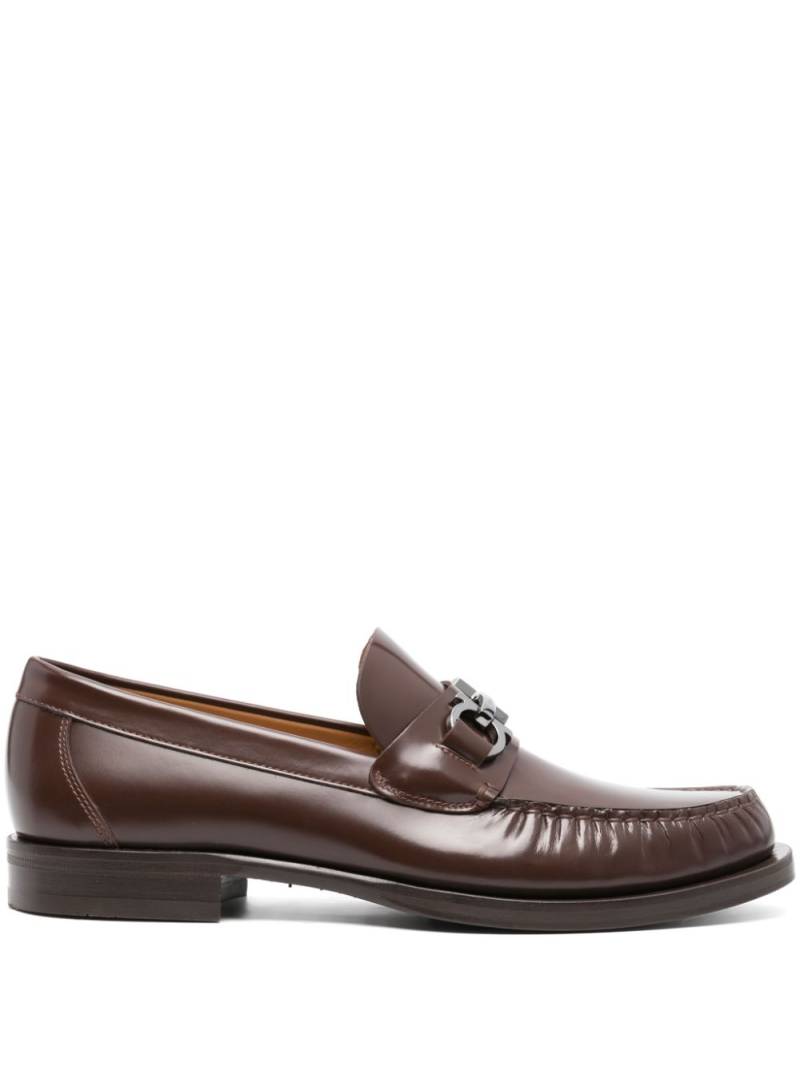 Ferragamo Fort Gancho Horsebit-plaque loafers - Brown von Ferragamo