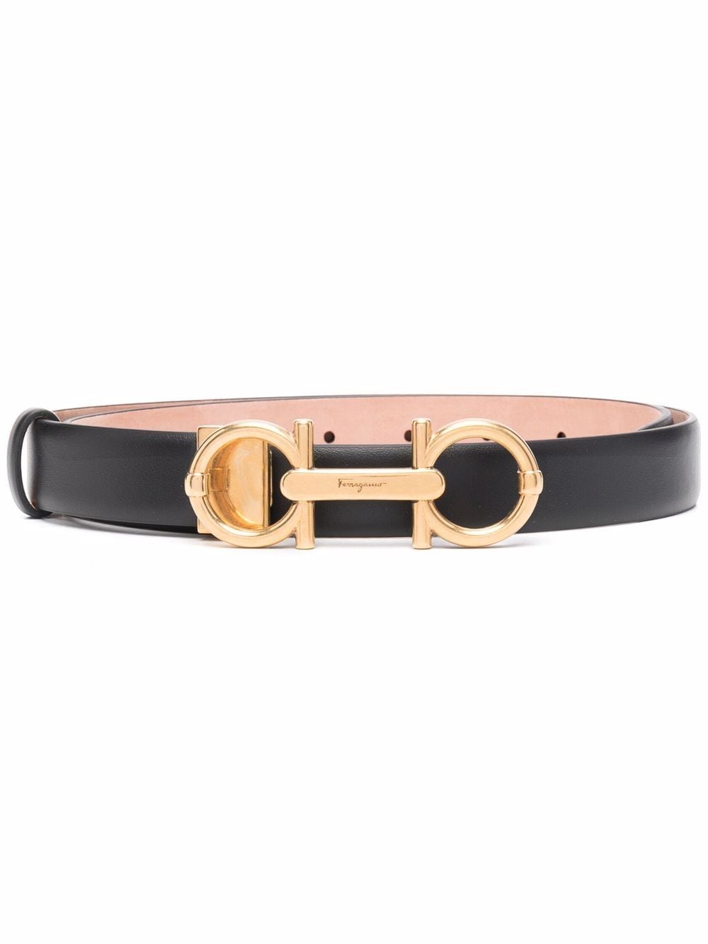 Ferragamo Gancini buckle belt - Black von Ferragamo