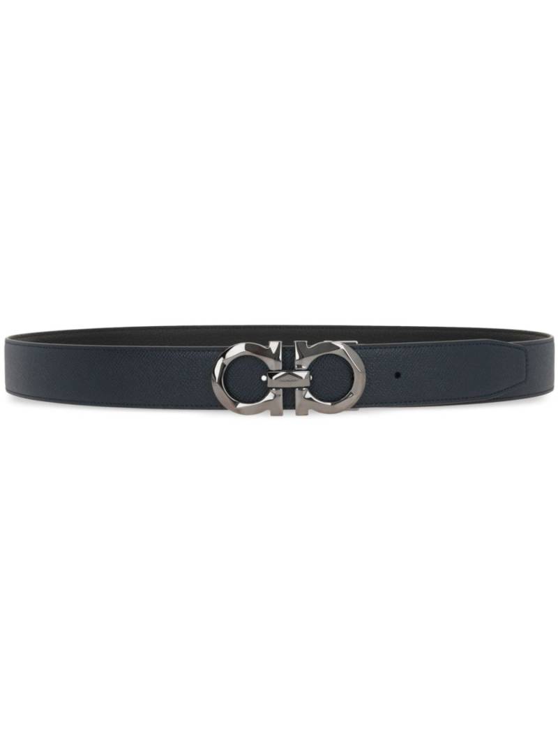 Ferragamo Gancini buckle belt - Blue von Ferragamo