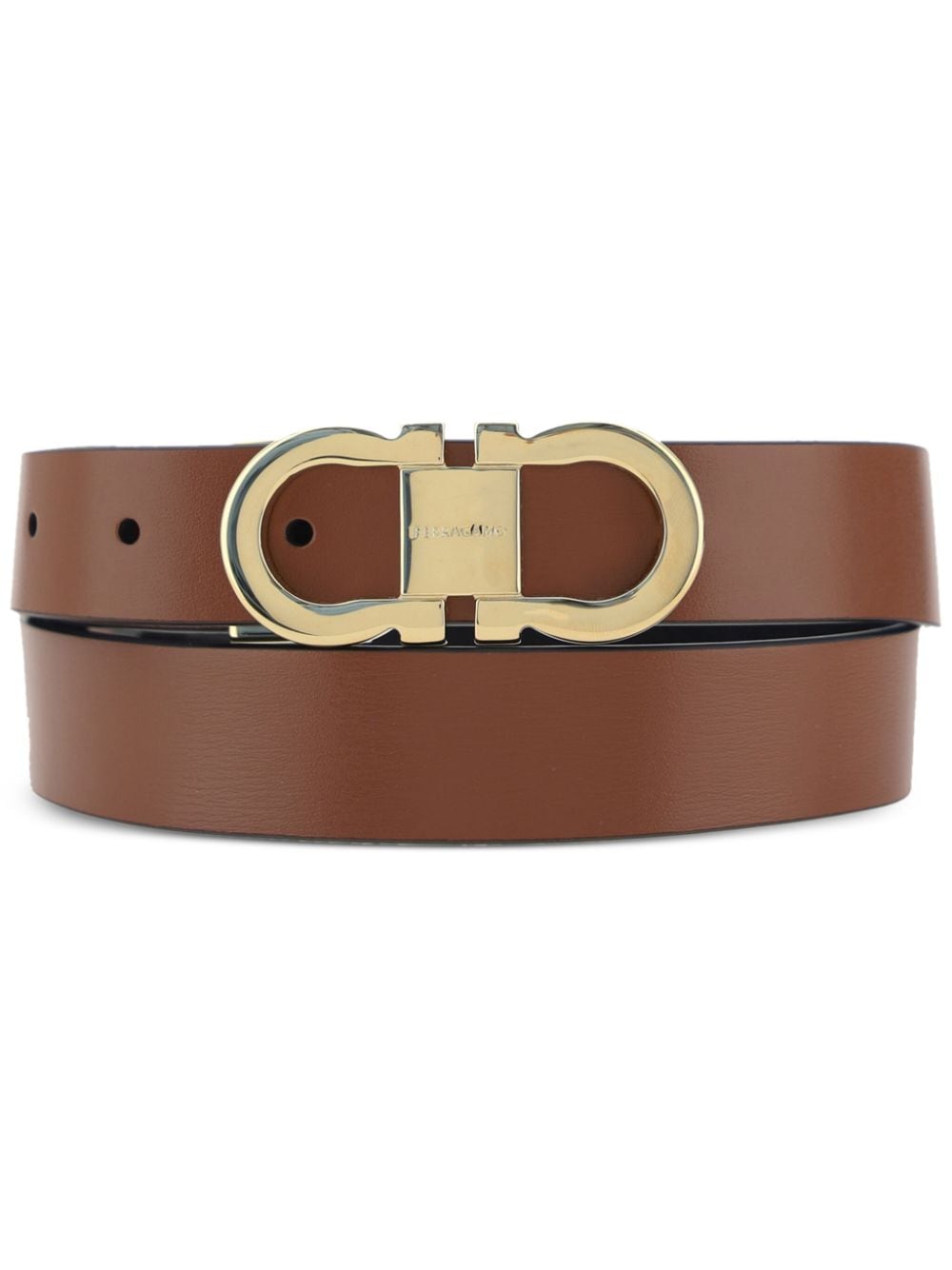 Ferragamo Gancini-buckle belt - Brown von Ferragamo