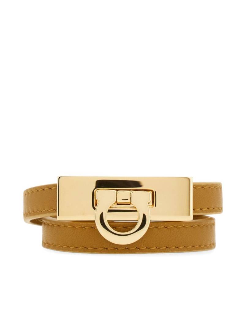 Ferragamo Gancini-buckle bracelet - Brown von Ferragamo