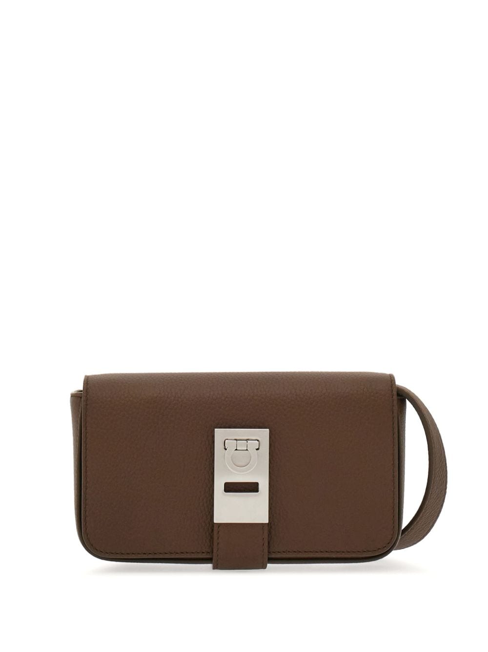 Ferragamo Gancini buckle pebbled-texture shoulder bag - Neutrals von Ferragamo