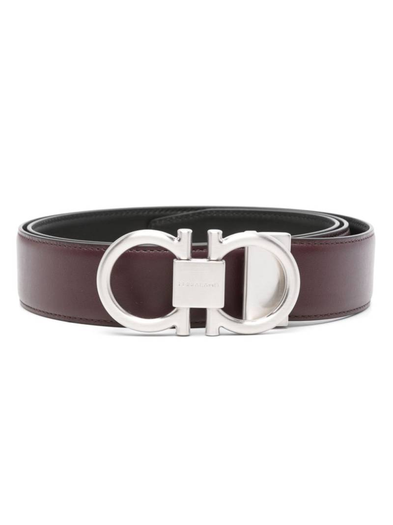 Ferragamo Gancini-buckle reversible belt - Purple von Ferragamo