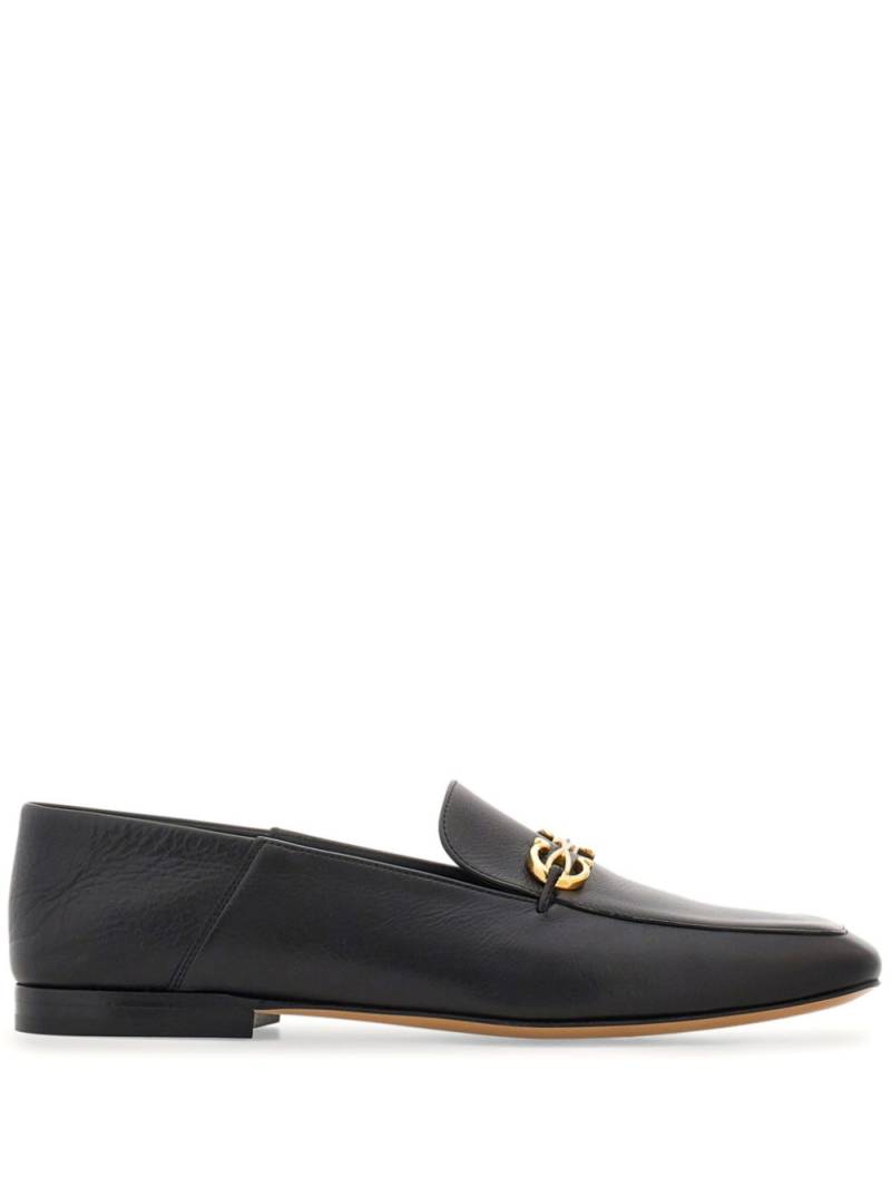 Ferragamo Gancini-charm leather loafers - Black von Ferragamo