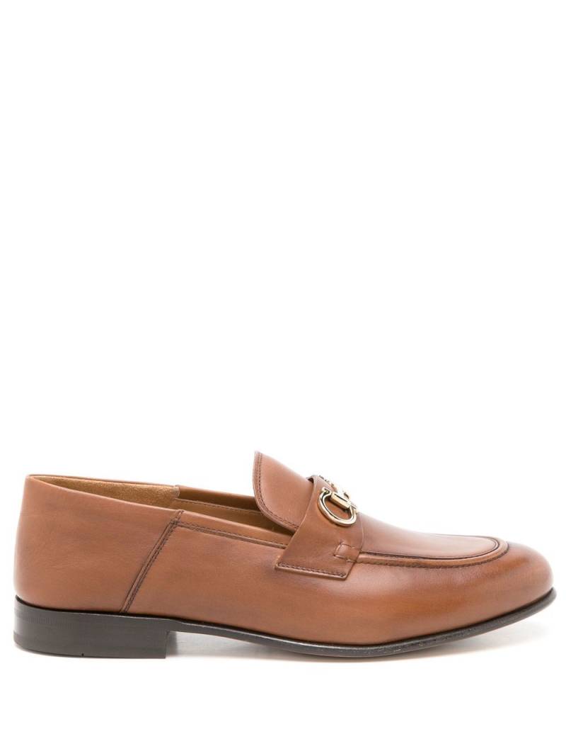 Ferragamo Gancini collapsible-heel loafers - Brown von Ferragamo