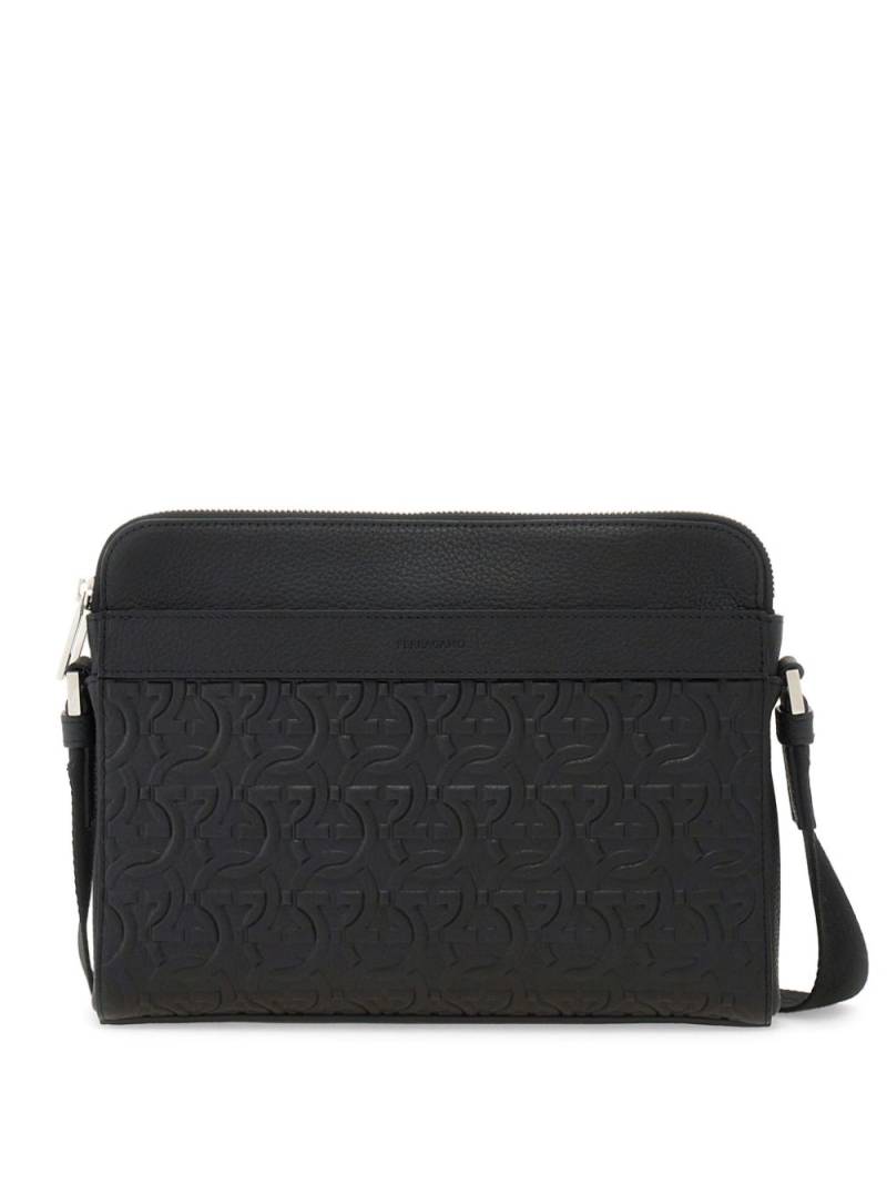 Ferragamo Gancini crossbody bag - Black von Ferragamo