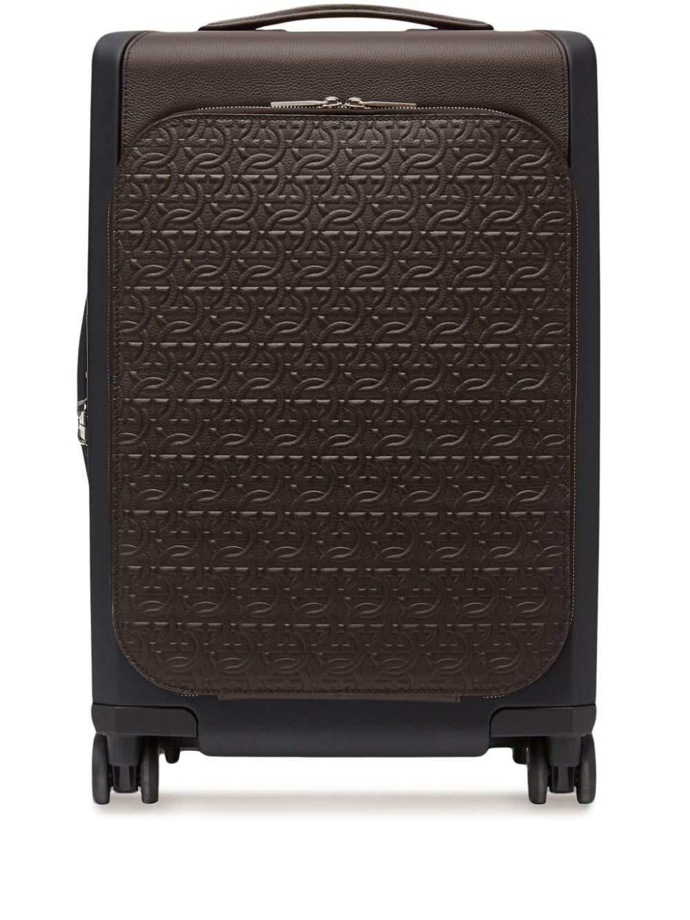 Ferragamo Gancini-embossed leather luggage - Brown von Ferragamo