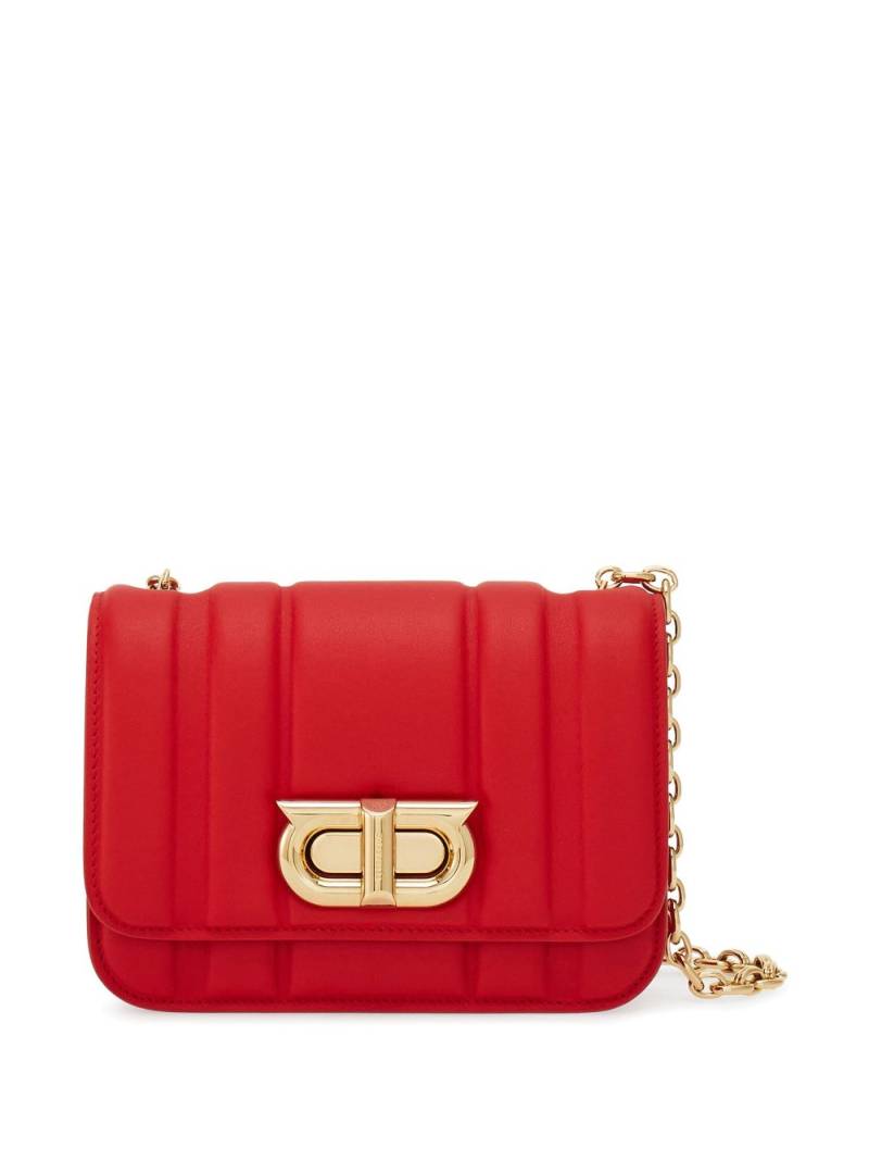 Ferragamo Gancini leather mini bag - Red von Ferragamo