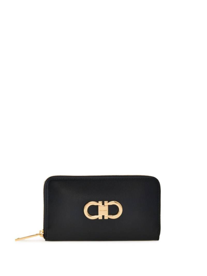 Ferragamo Gancini leather wallet - Black von Ferragamo