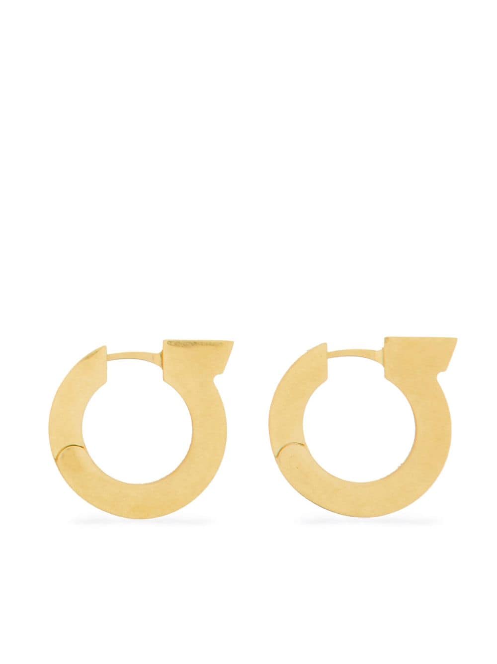 Ferragamo Gancini logo-engraved earrings - Gold von Ferragamo