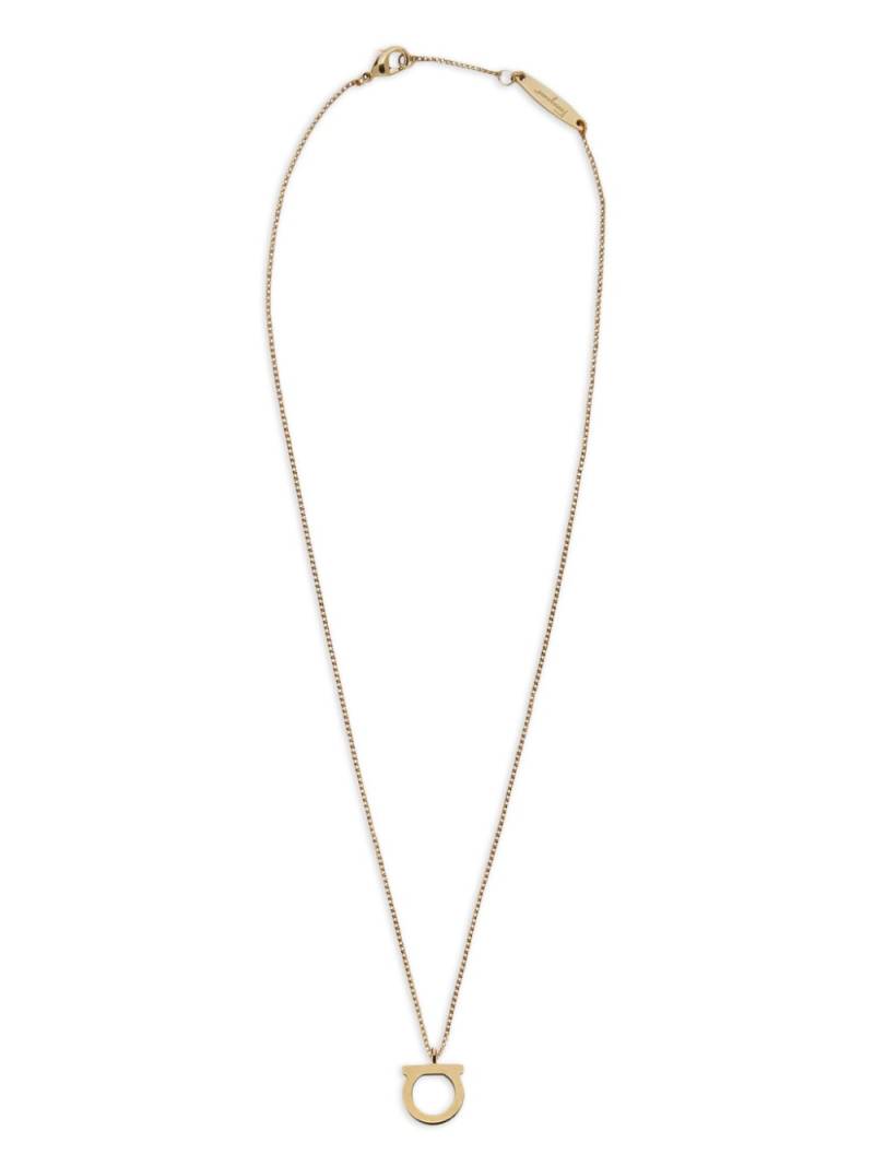 Ferragamo large Gancini pendant necklace - Gold von Ferragamo