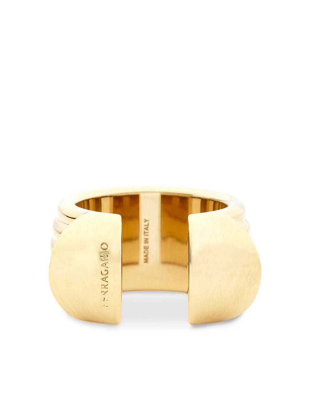 Ferragamo Gancini open ring - Gold von Ferragamo