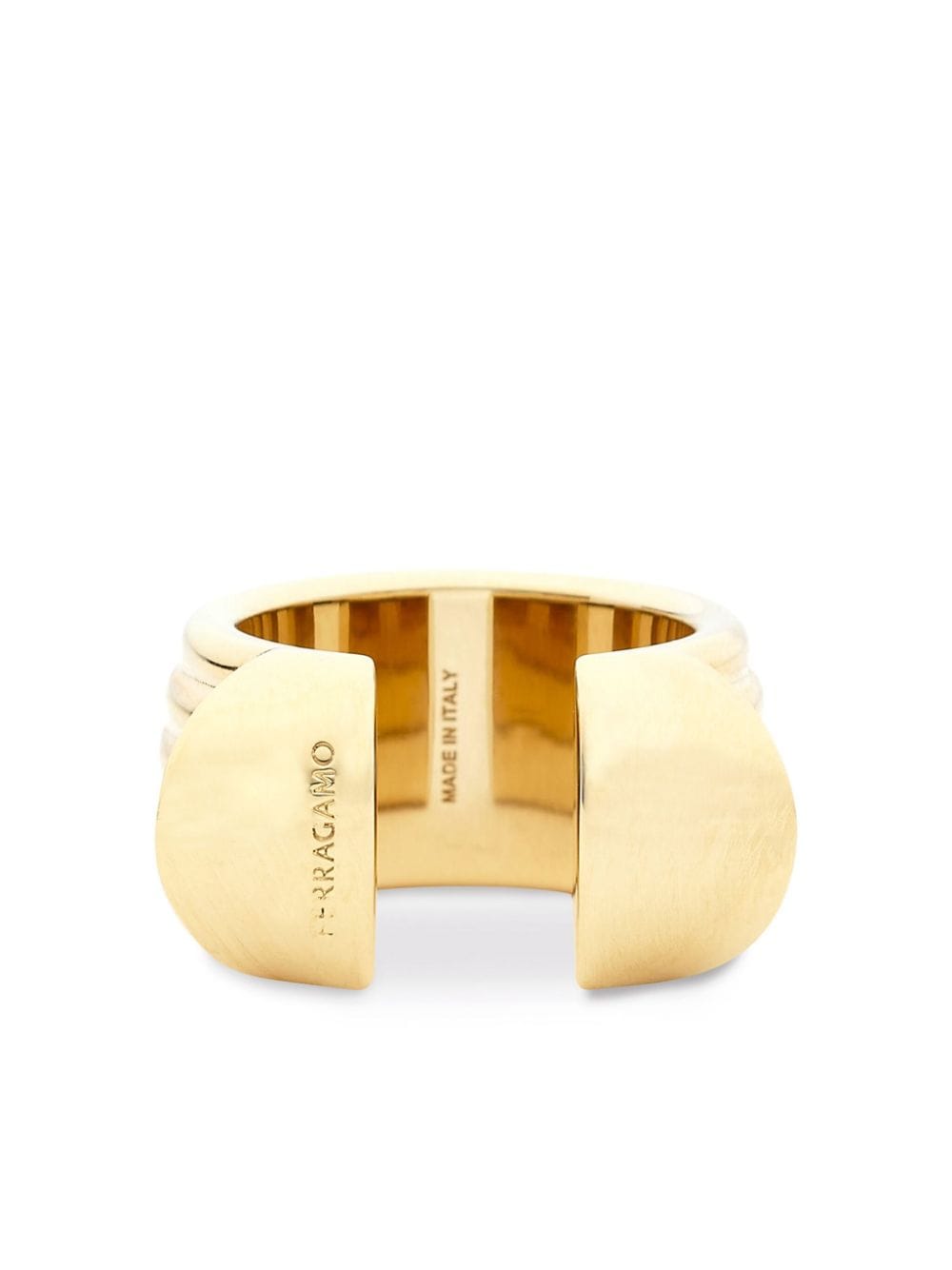 Ferragamo Gancini open ring - Gold von Ferragamo