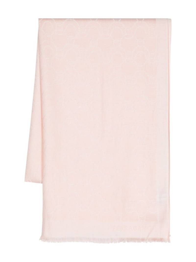 Ferragamo Gancini-pattern scarf - Pink von Ferragamo