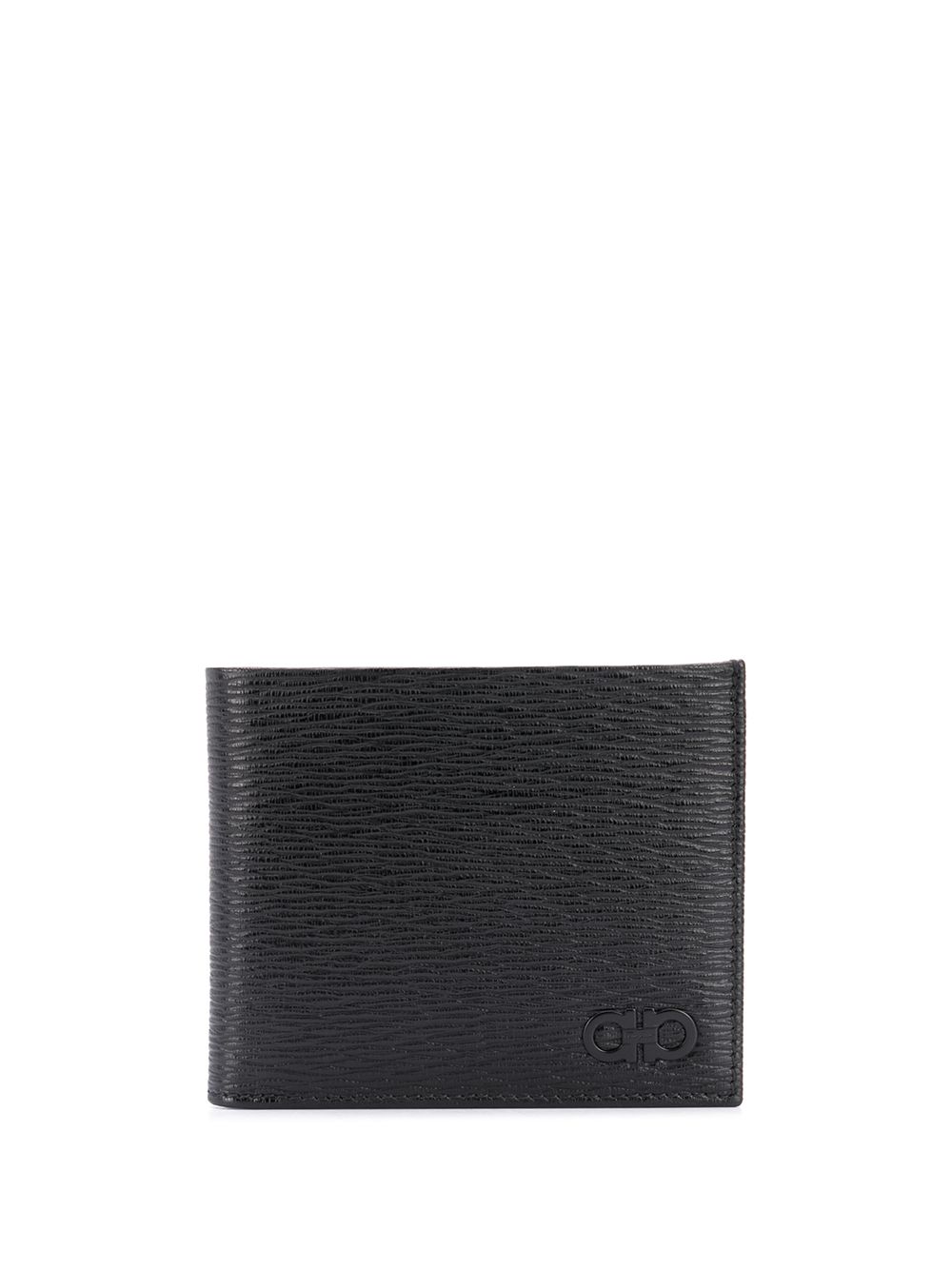 Ferragamo Gancini pebbled wallet - Black von Ferragamo