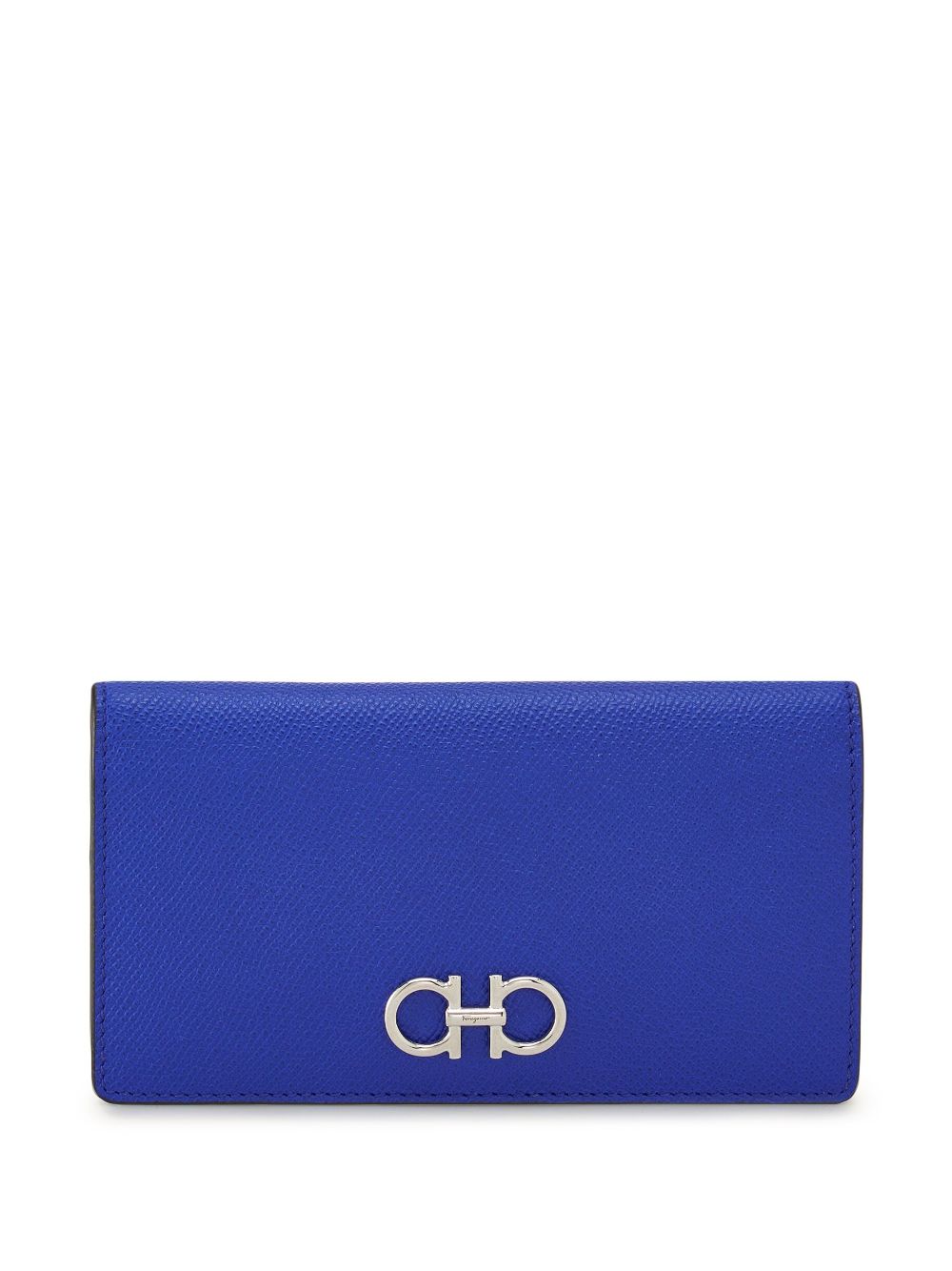 Ferragamo Gancini-plaque leather wallet - Blue von Ferragamo