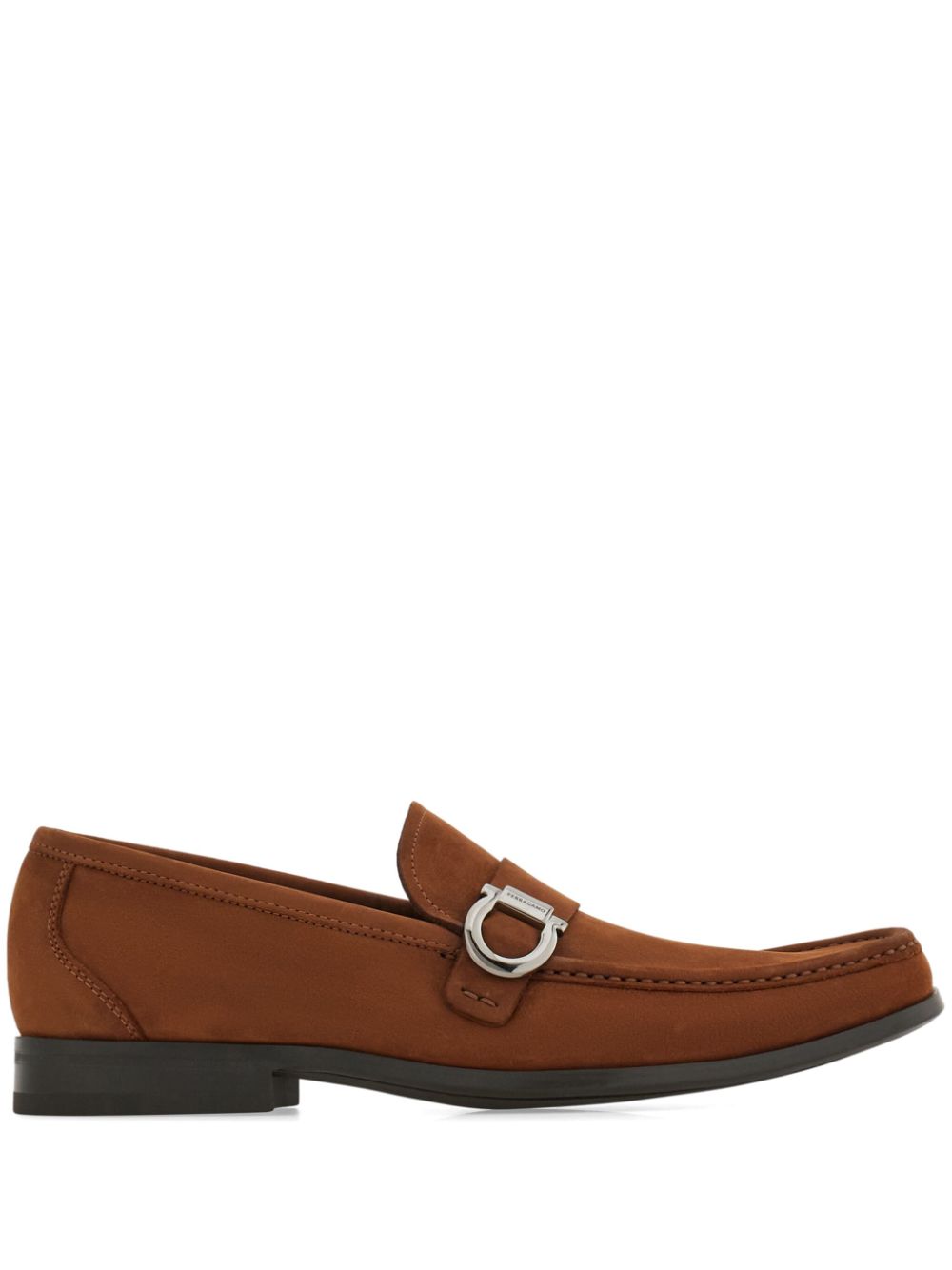 Ferragamo Gancini-plaque loafers - Brown von Ferragamo