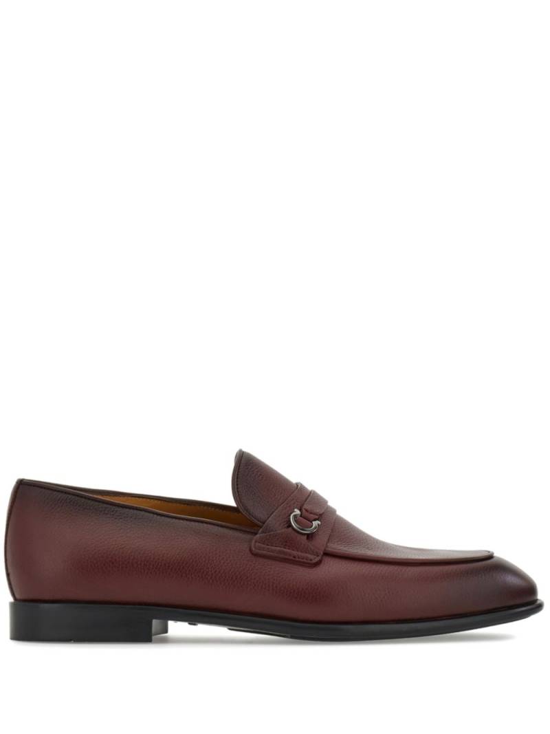 Ferragamo Gancini-plaque loafers - Brown von Ferragamo