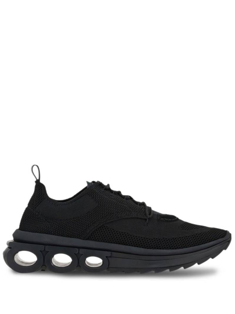 Ferragamo knitted running sneakers - Black von Ferragamo