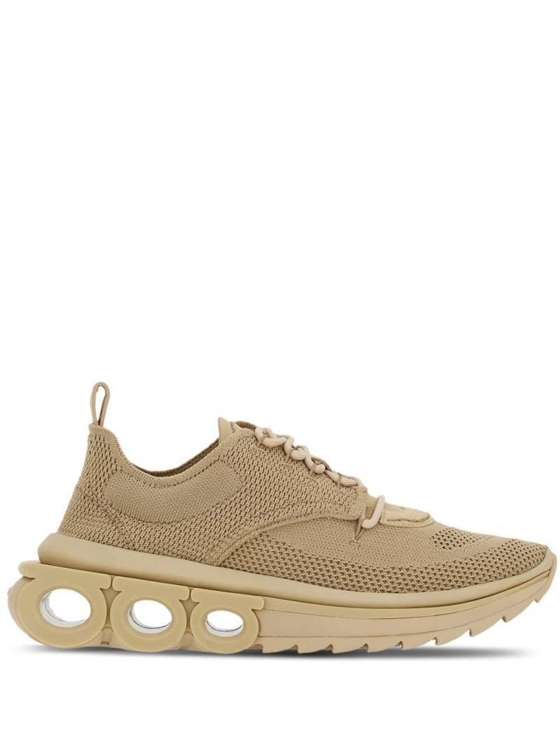 Ferragamo Gancini-plaque low-top sneakers - Neutrals von Ferragamo