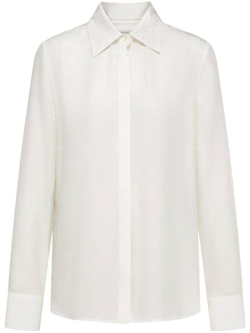 Ferragamo Gancini-print shirt - White von Ferragamo