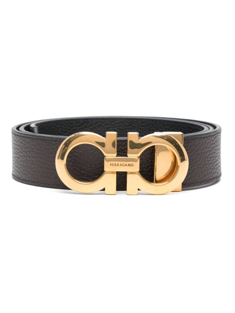 Ferragamo Gancini reversible belt - Black von Ferragamo