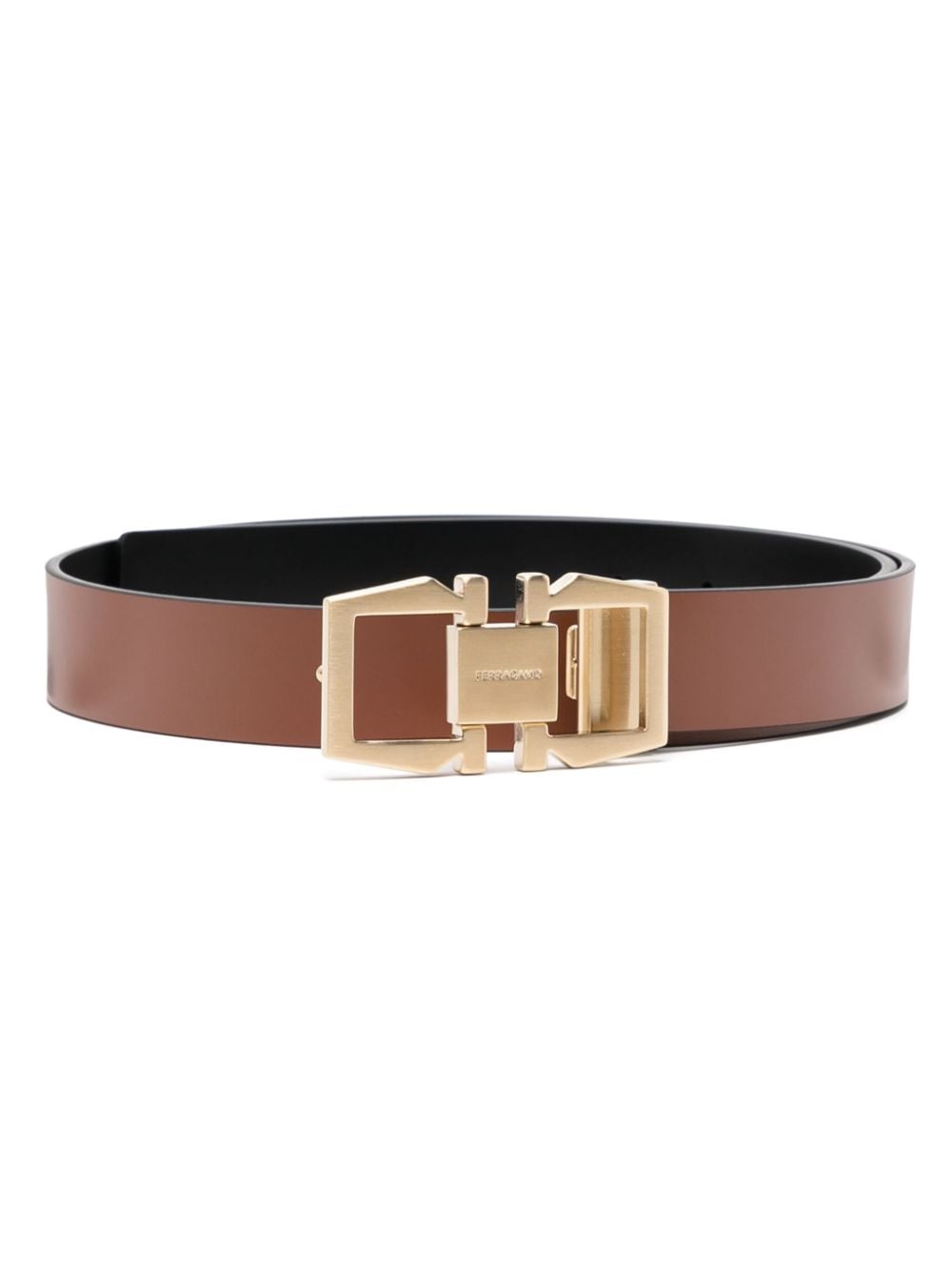 Ferragamo Gancini reversible belt - Brown von Ferragamo